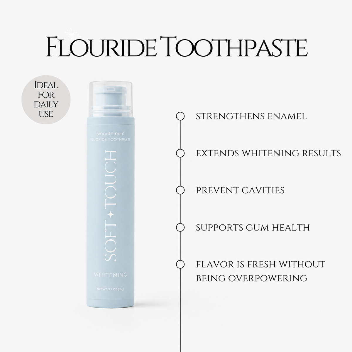 Fluoride+ Toothpaste – Smooth Mint